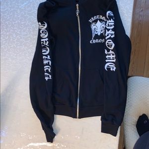 Black Vintage Chrome Hearts Zip up